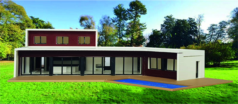 maquette dans son environnement